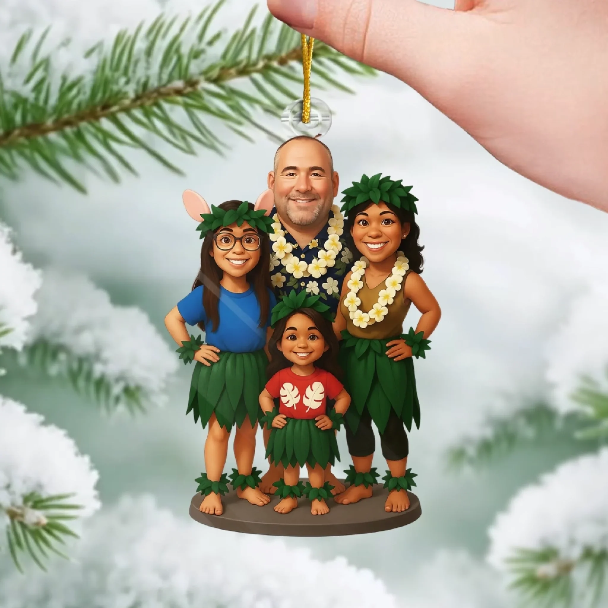 Custom Photo Acrylic Ornament - Personalized Christmas Birthday Gifts For Best Friends, Family, Coworker, Work Bestie, Husband And Wife, Dog Cat Lovers - Made Of Moments - Image 4