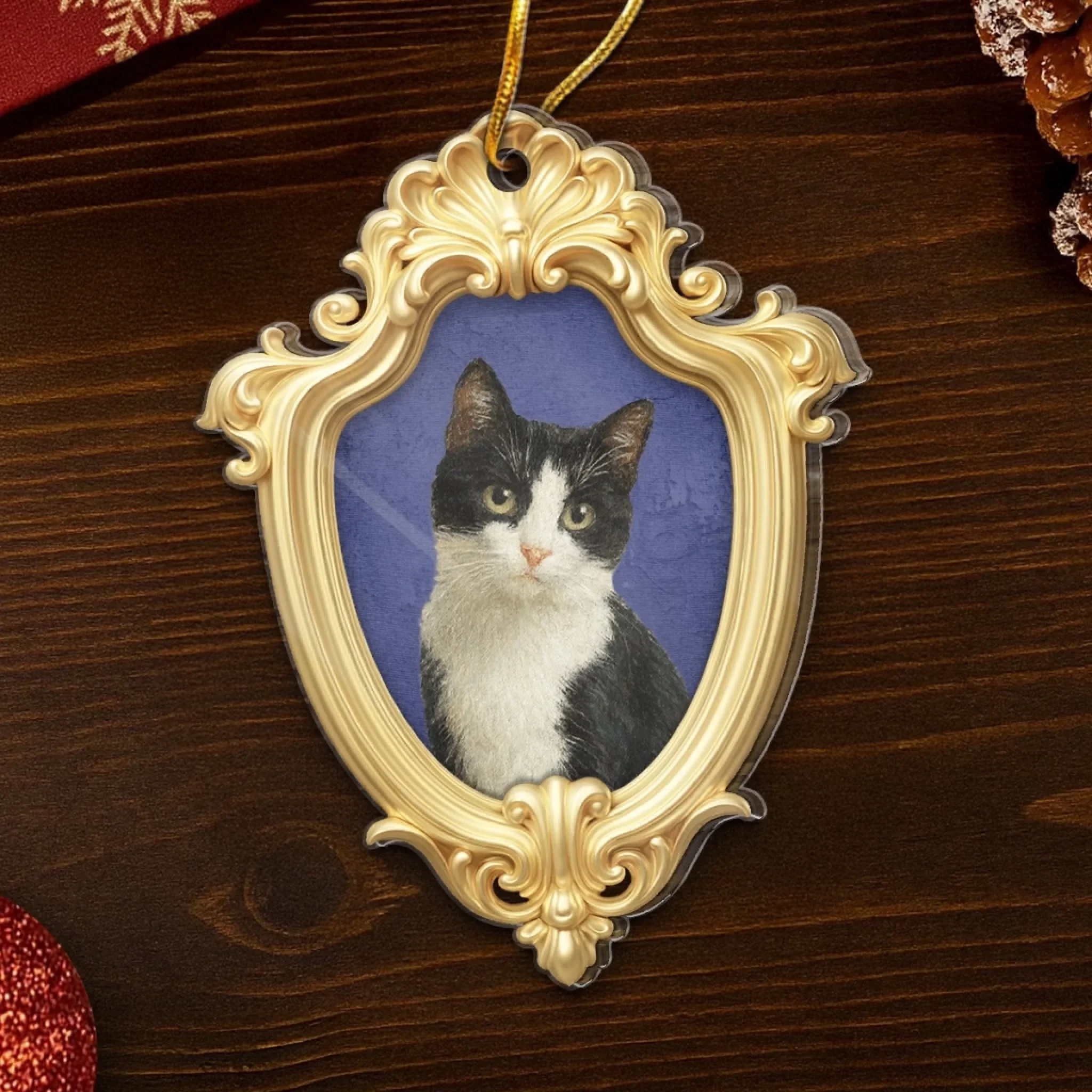 Custom Photo Acrylic Ornament - Personalized Christmas Birthday Gifts For Dog Cat Lovers, Dog Dad And Mom, Cat Owners - My Heart Belongs To My Pet - Image 5