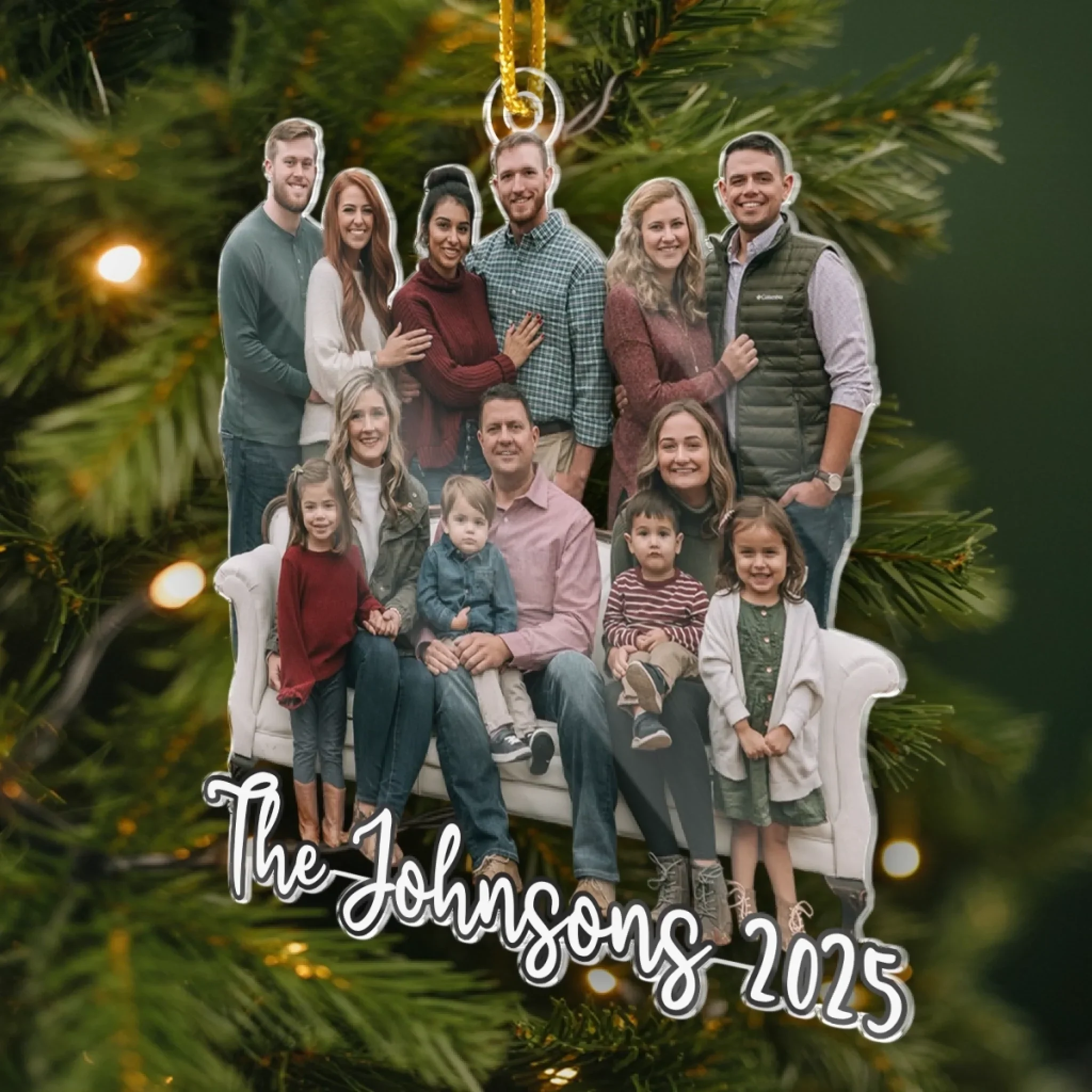 Custom Photo Acrylic Ornament - Personalized Christmas Birthday Gifts For Mom, Dad, Brother, Sister, Kids - Making Memories Together - Image 3
