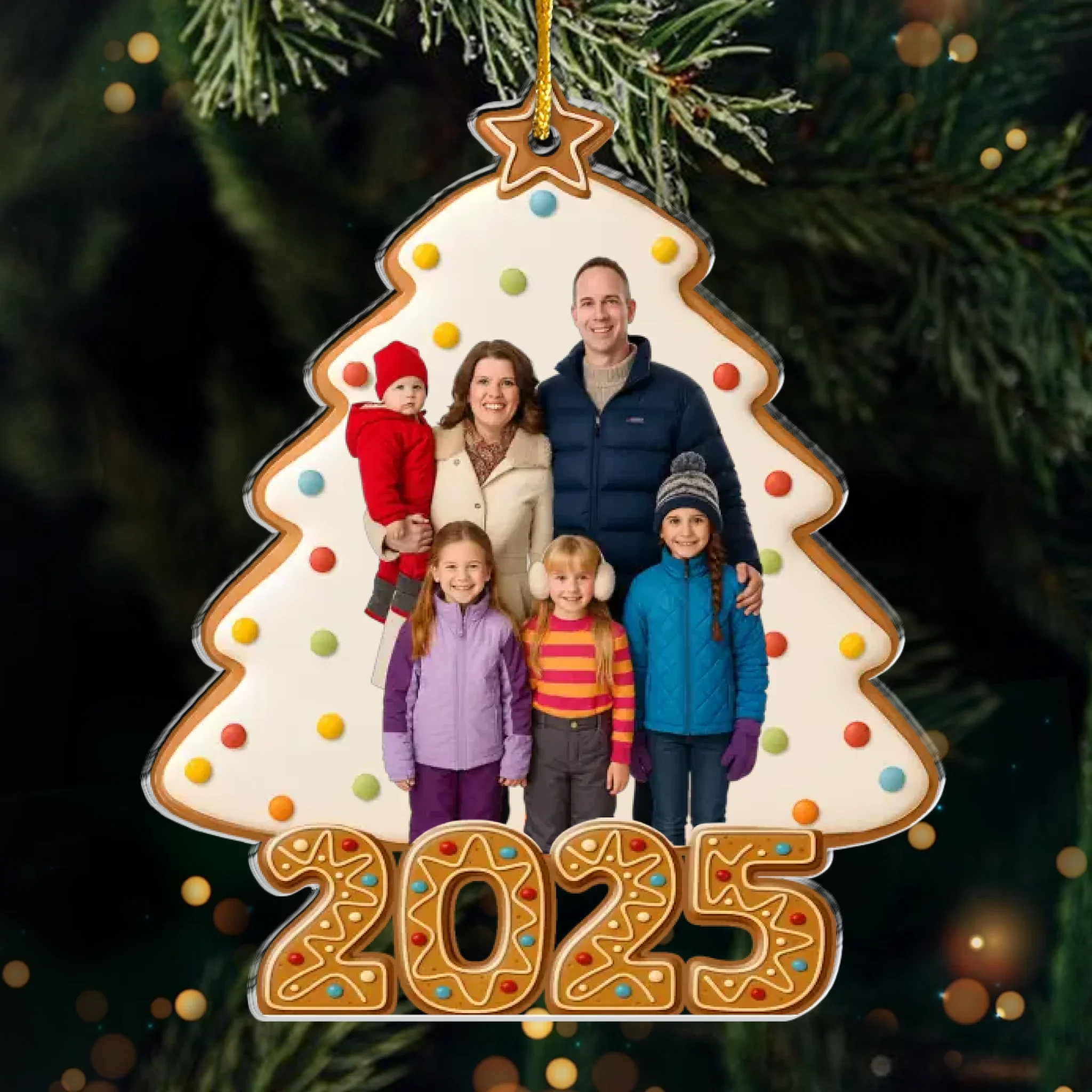 Custom Photo Acrylic Ornament - Personalized Christmas Birthday Gifts For Mom, Dad, Brother, Sister, Kids - Memories Baked Into Every Smile - Image 3