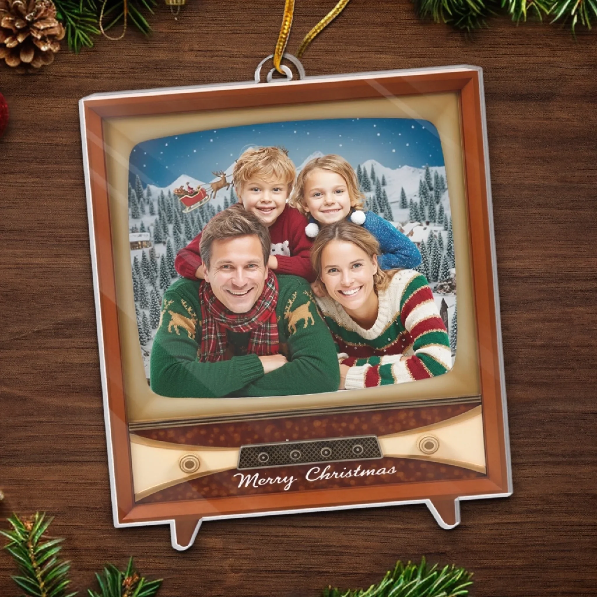 Custom Photo Acrylic Ornament - Personalized Christmas Birthday Gifts For Mom, Dad, Brother, Sister, Kids - Where Our Story Sparkles Most - Image 5