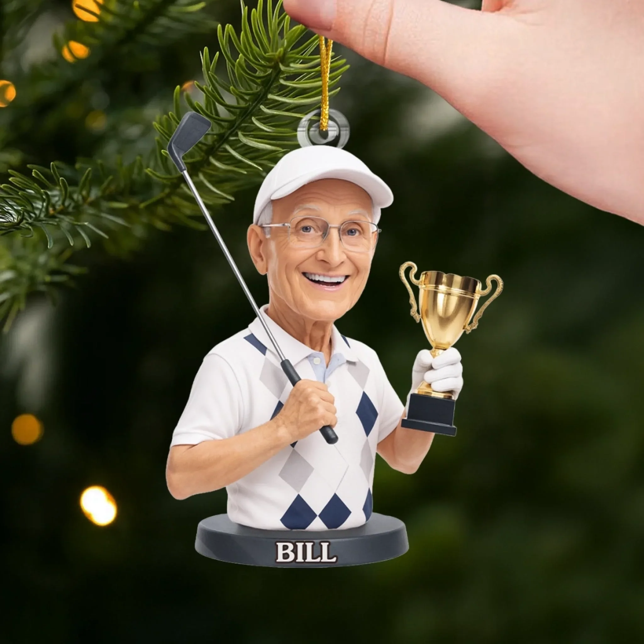 Custom Photo Acrylic Ornament - Personalized Christmas Birthday Golf Gifts For Men, Women - Life Is Better With Golf - Image 4