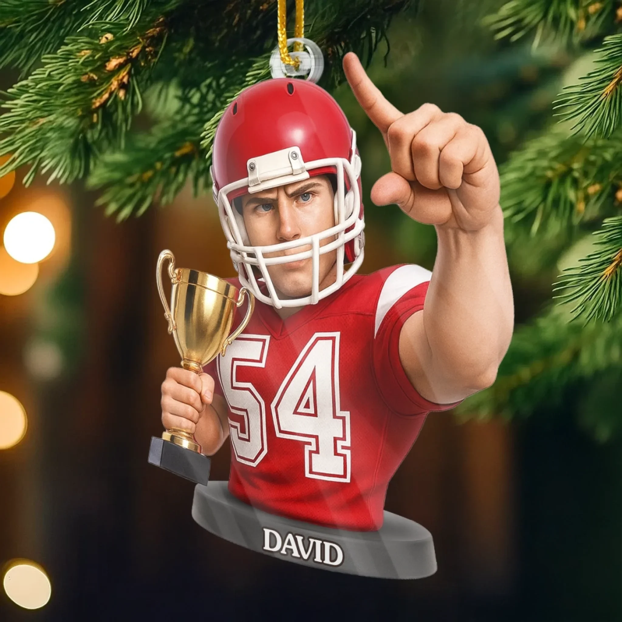 Custom Photo Acrylic Ornament - Personalized Christmas Birthday Sport Gifts For Sports Lovers - Fueling Life Through Power Of Sport - Image 3