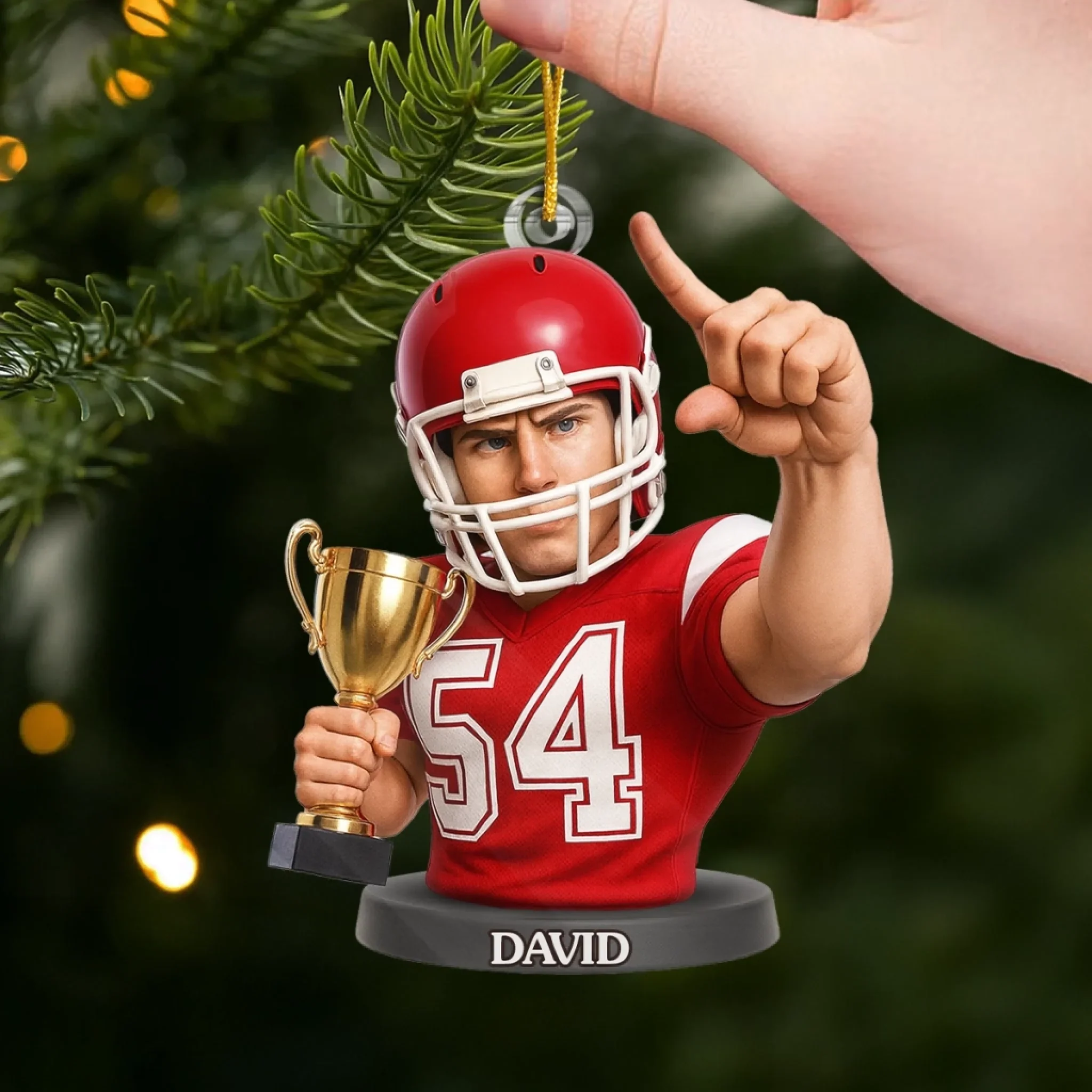 Custom Photo Acrylic Ornament - Personalized Christmas Birthday Sport Gifts For Sports Lovers - Fueling Life Through Power Of Sport - Image 4