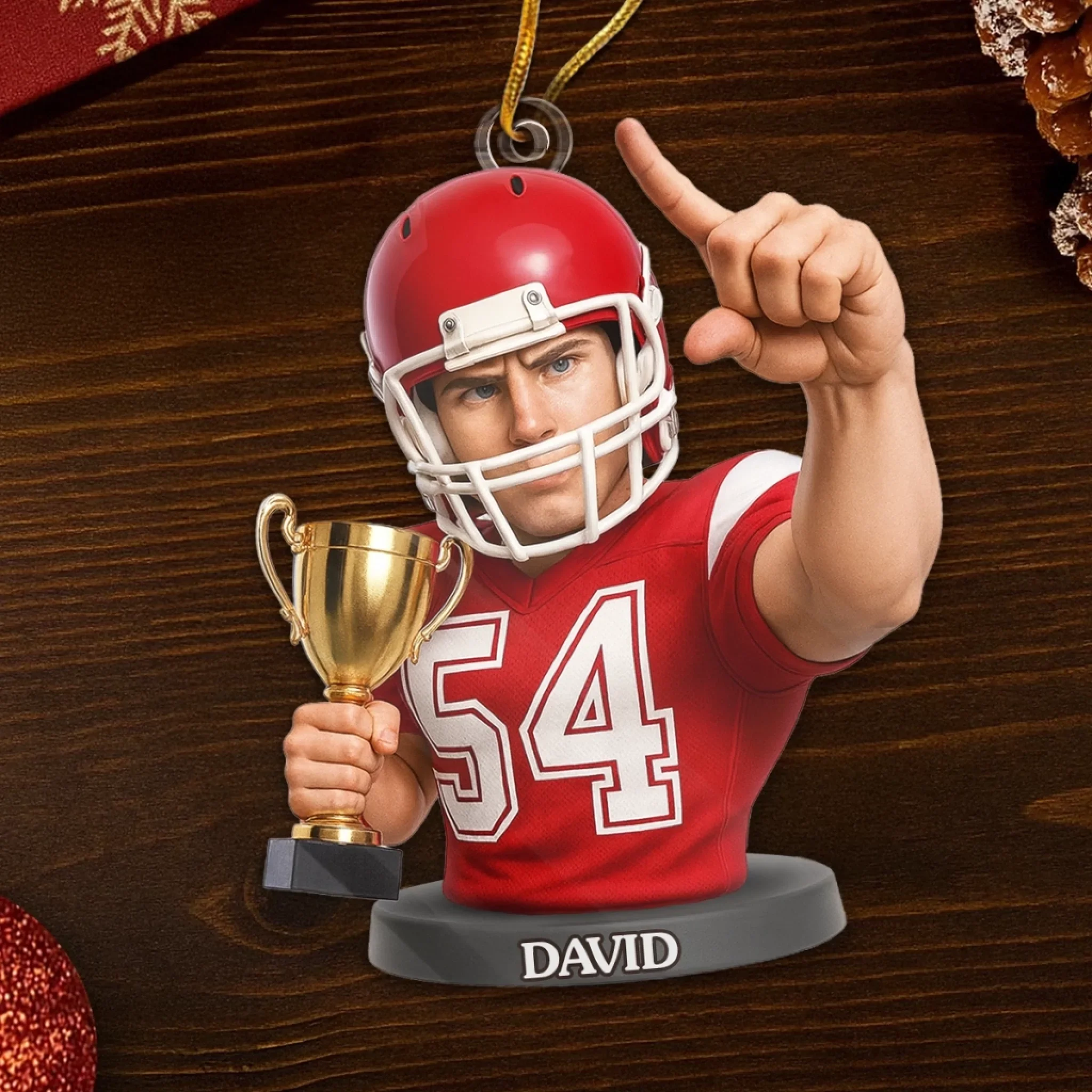 Custom Photo Acrylic Ornament - Personalized Christmas Birthday Sport Gifts For Sports Lovers - Fueling Life Through Power Of Sport - Image 5
