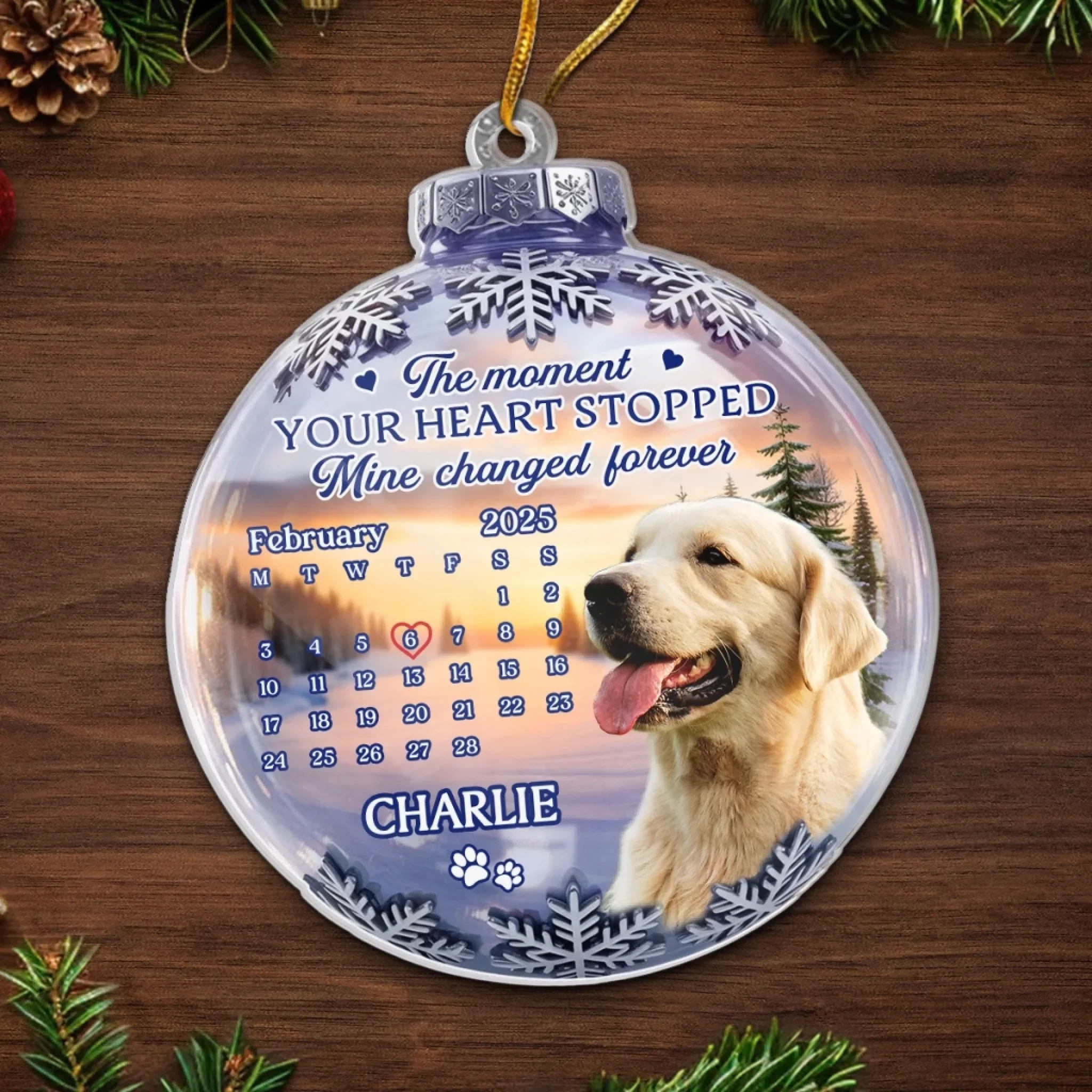 Custom Photo Acrylic Ornament - Personalized Pet Christmas Memorial Sympathy Gifts For Dogs, Cats - Forever Missed Forever Cherished - Image 5