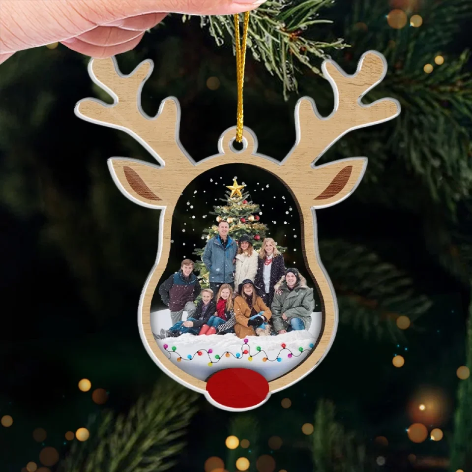 Custom Photo All Roads Lead Home For The Holidays - Family Personalized Custom Ornament - Acrylic Custom Shaped - Christmas Gift For Family Members - Image 4