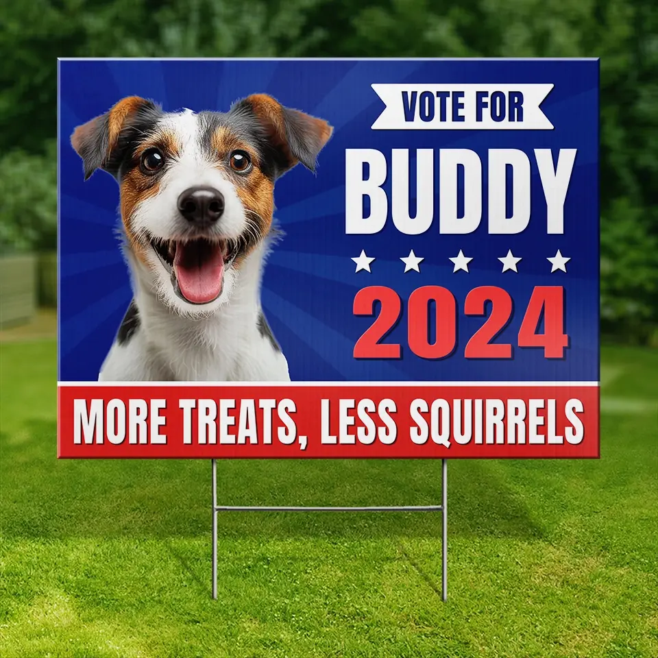 Custom Photo All The Treats, All The Walks - Dog & Cat Personalized Custom Yard Sign - Gift For Pet Owners, Pet Lovers - Image 4
