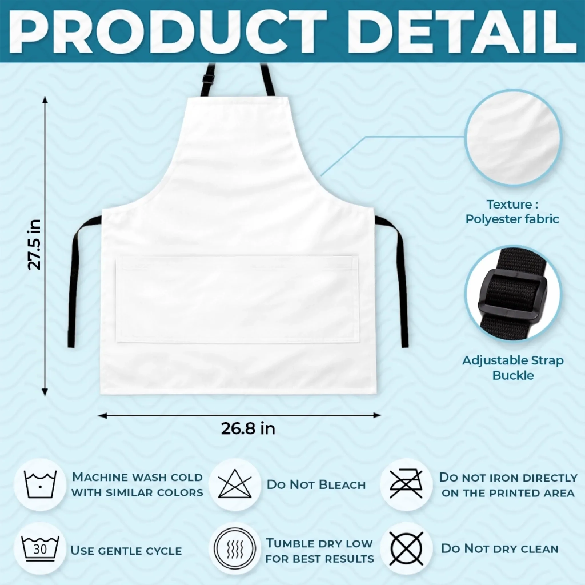 Custom Photo Apron With Pocket - Personalized Father's Day Birthday Gifts For Dad, Grandpa - Grandpa’s Favorite People - Image 5