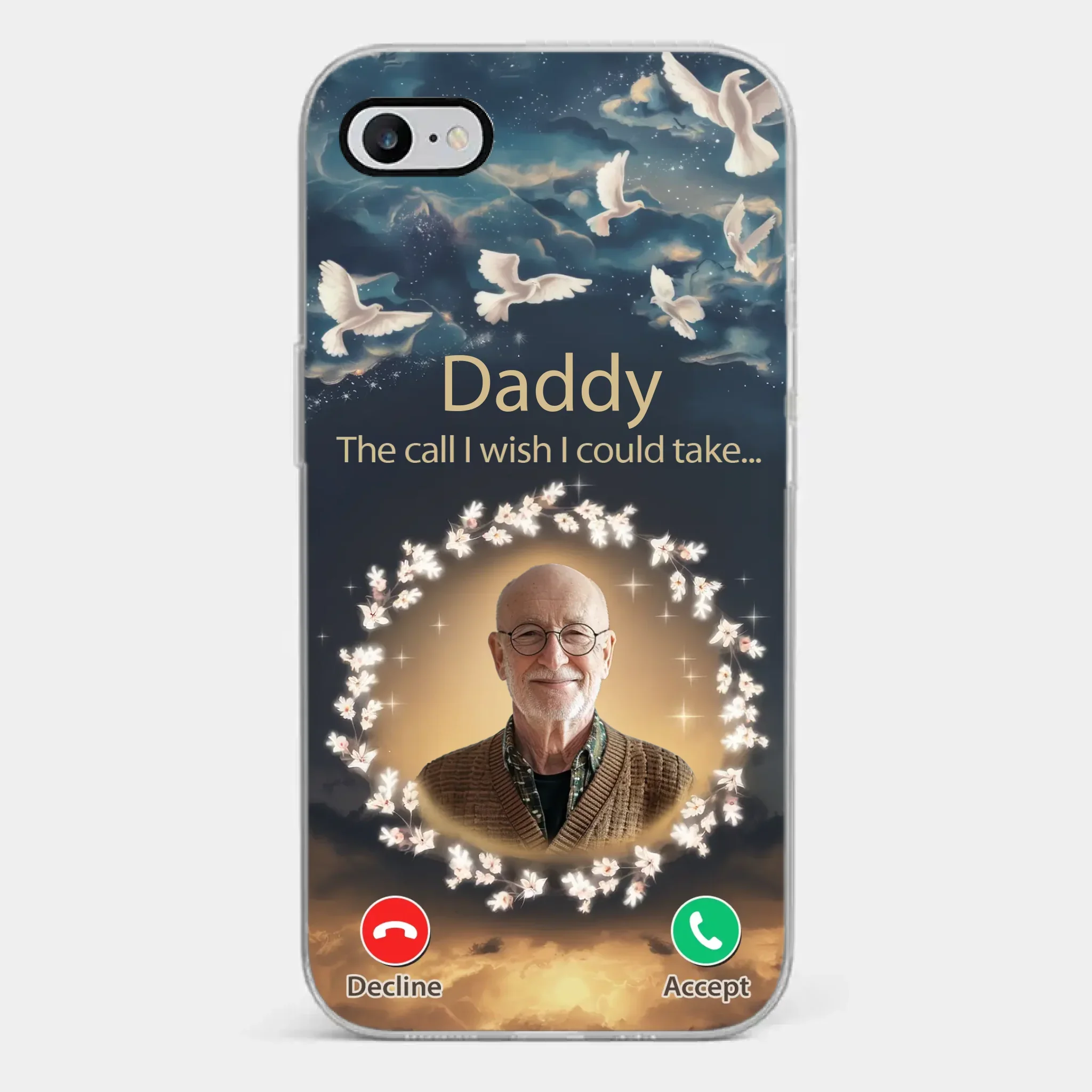 Custom Photo Because Every Memory Deserves A Special Place - Memorial Personalized Custom Clear Phone Case - Sympathy Gift For Family Members - Image 2