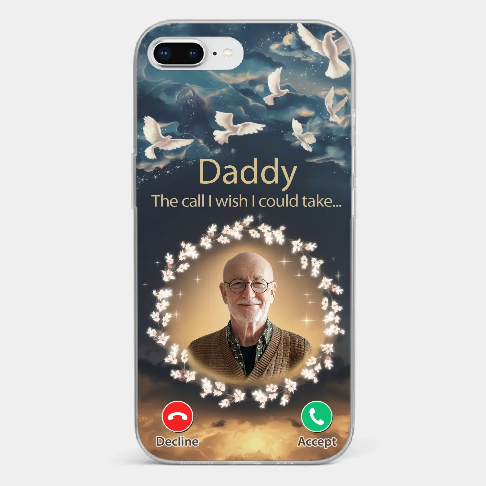 Custom Photo Because Every Memory Deserves A Special Place - Memorial Personalized Custom Clear Phone Case - Sympathy Gift For Family Members - Image 4