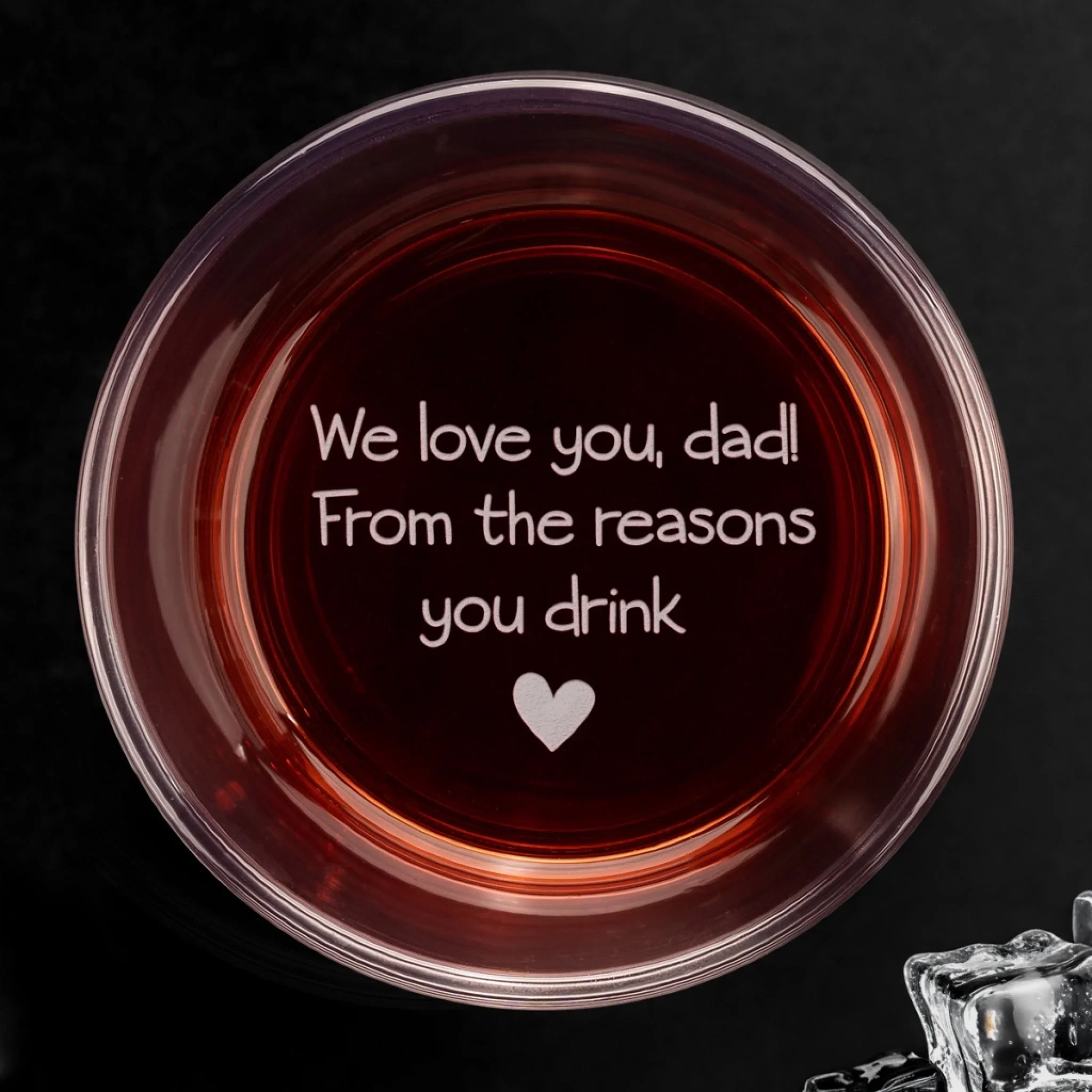 Custom Photo Because Of Me, You Deserve This Drink - Family Personalized Custom Whiskey Glass With Bottom And Side Engraving - Father's Day, Gift For Dad, Grandpa - Image 4