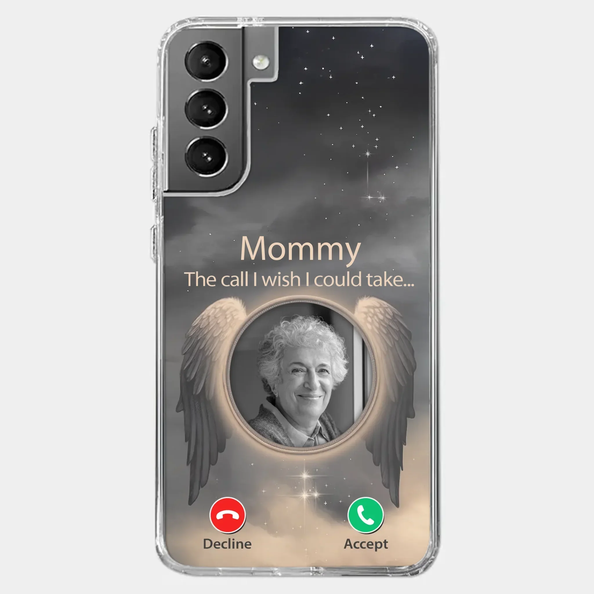 Custom Photo Because Their Love Continues To Guide You - Memorial Personalized Custom Clear Phone Case - Sympathy Gift For Family Members - Image 40