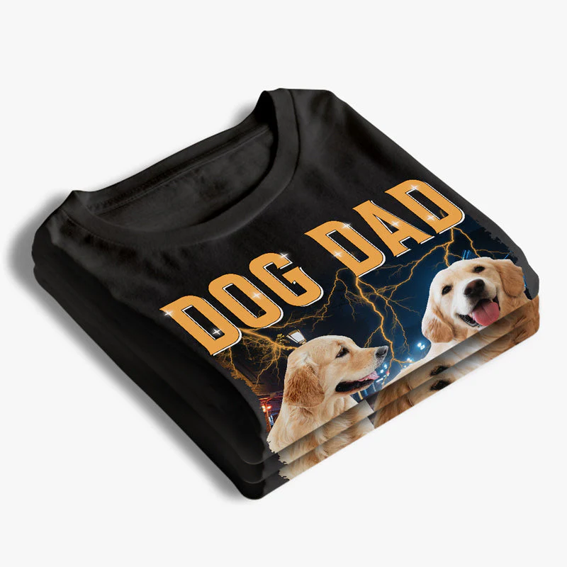 Custom Photo Best Dad Ever - Dog & Cat Personalized Custom Unisex T-shirt, Hoodie, Sweatshirt - Gift For Pet Owners, Pet Lovers - Image 3