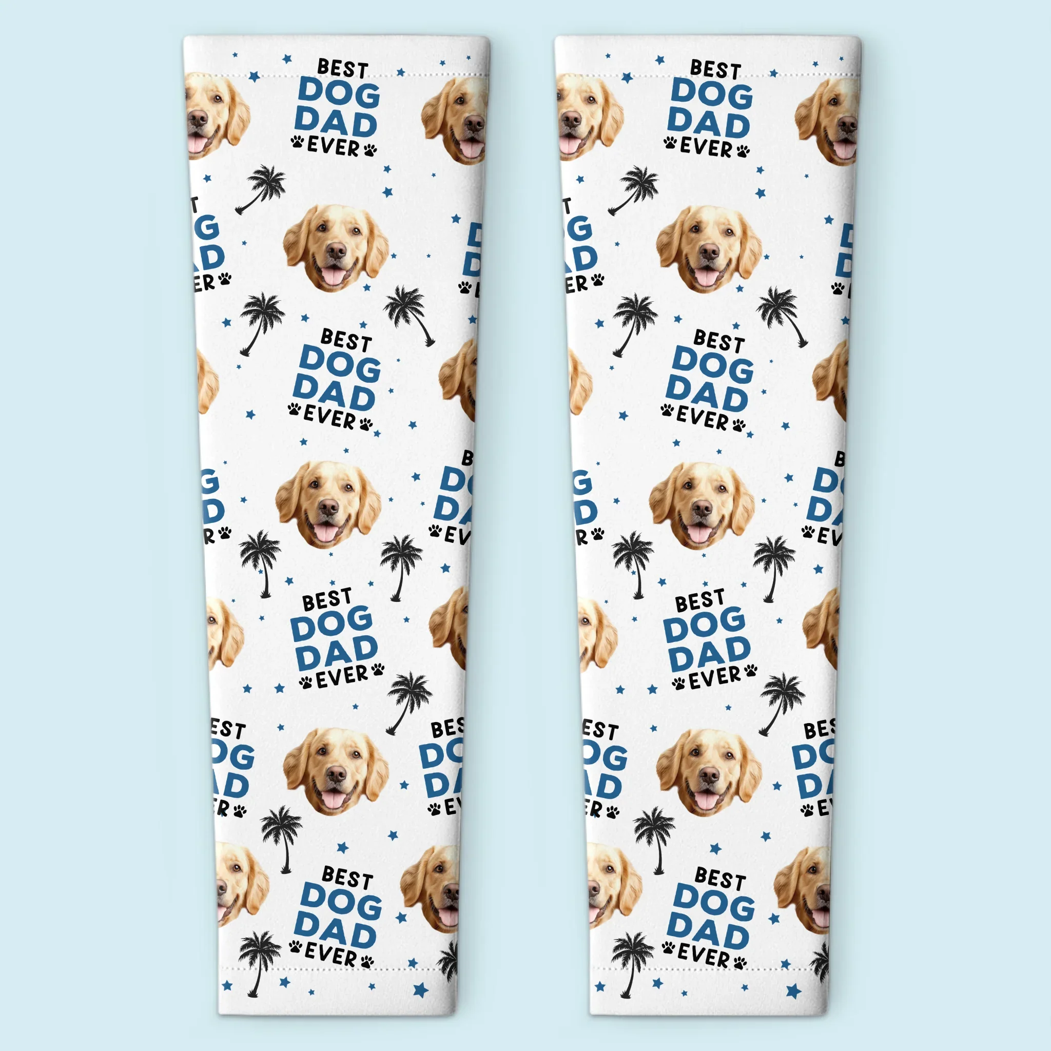 Custom Photo Best Dog Dad Ever - Dog & Cat Personalized Custom Tattoo Arm Sleeve - Summer Vacation Gift For Pet Owners, Pet Lovers - Image 2