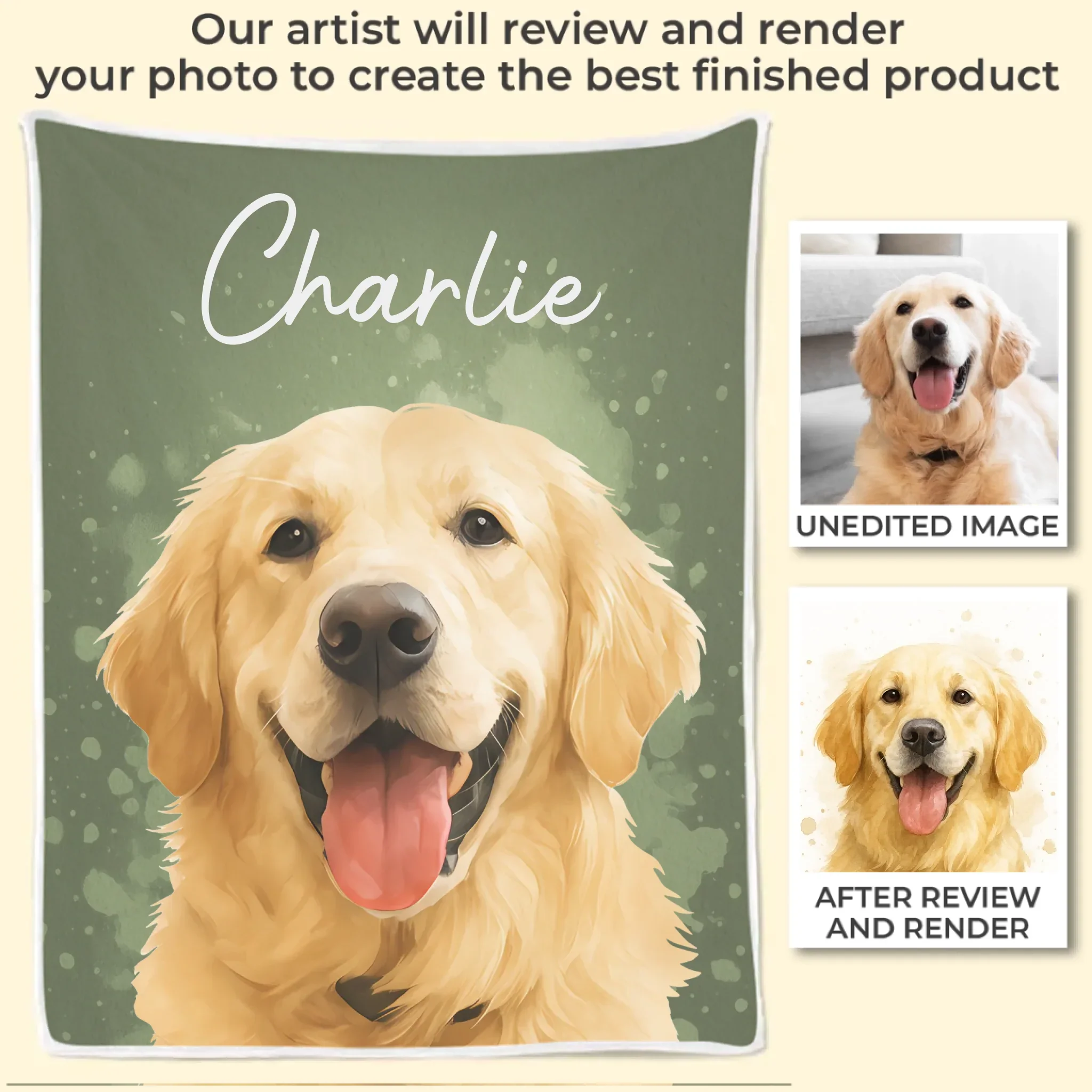 Custom Photo Blanket - Personalized Birthday Gifts For Dog Cat Lovers, Dog Dad And Mom, Cat Owners - Happiness On Four Paws - Image 3