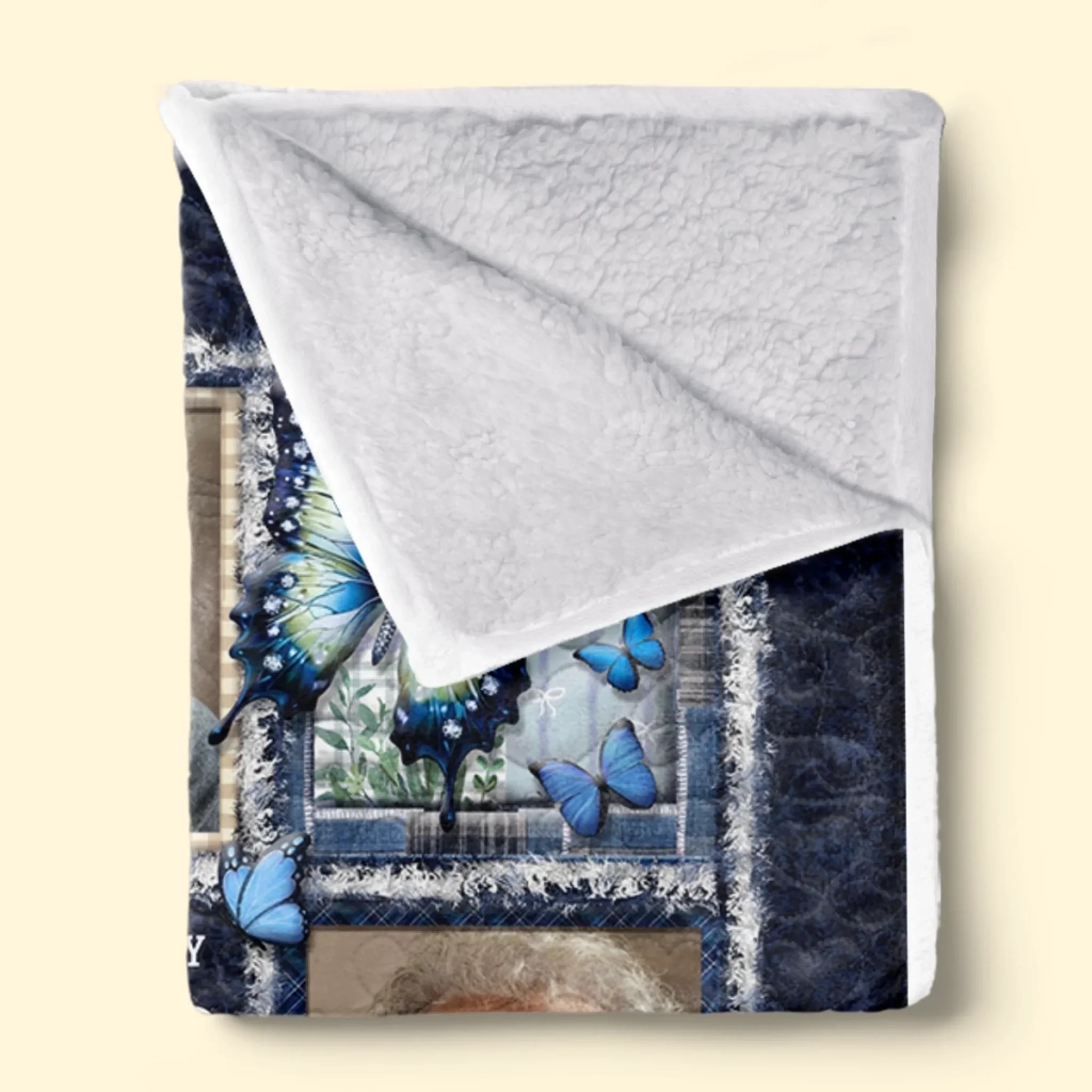 Custom Photo Blanket - Personalized Christmas Memorial Sympathy Gifts For Loss Of Mom, Dad - Love Lives Beyond The Years - Image 5