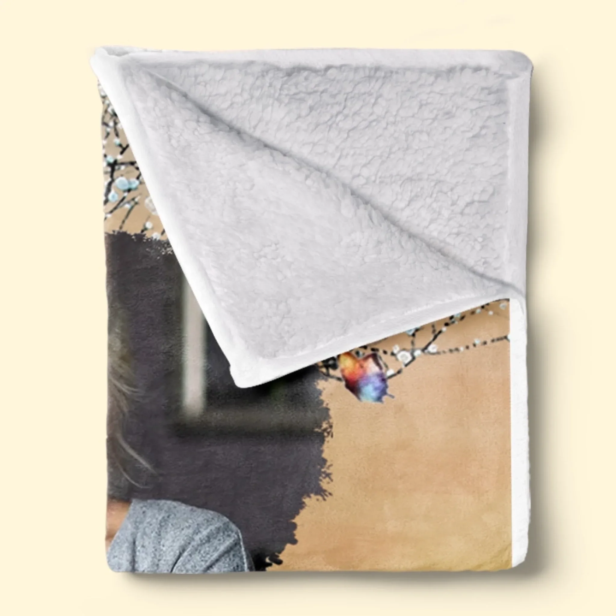 Custom Photo Blanket - Personalized Memorial Sympathy Gifts For Loss Of Mom, Dad - I Carry You In My Heart - Image 6