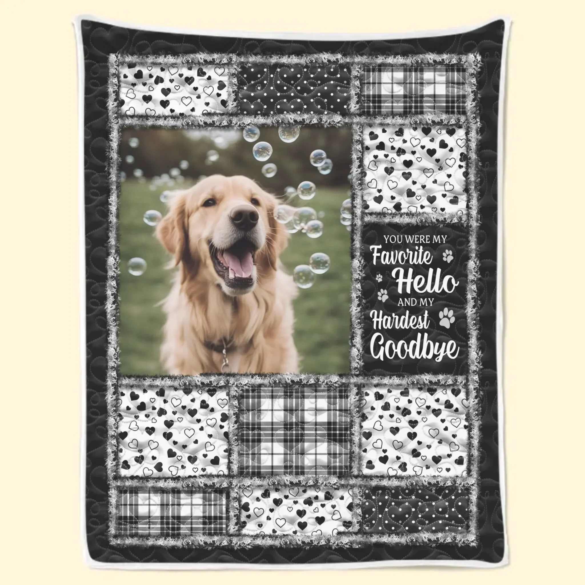 Custom Photo Blanket - Personalized Pet Christmas Memorial Sympathy Gifts For Dogs, Cats - Paws Leave Prints On Our Souls - Image 6