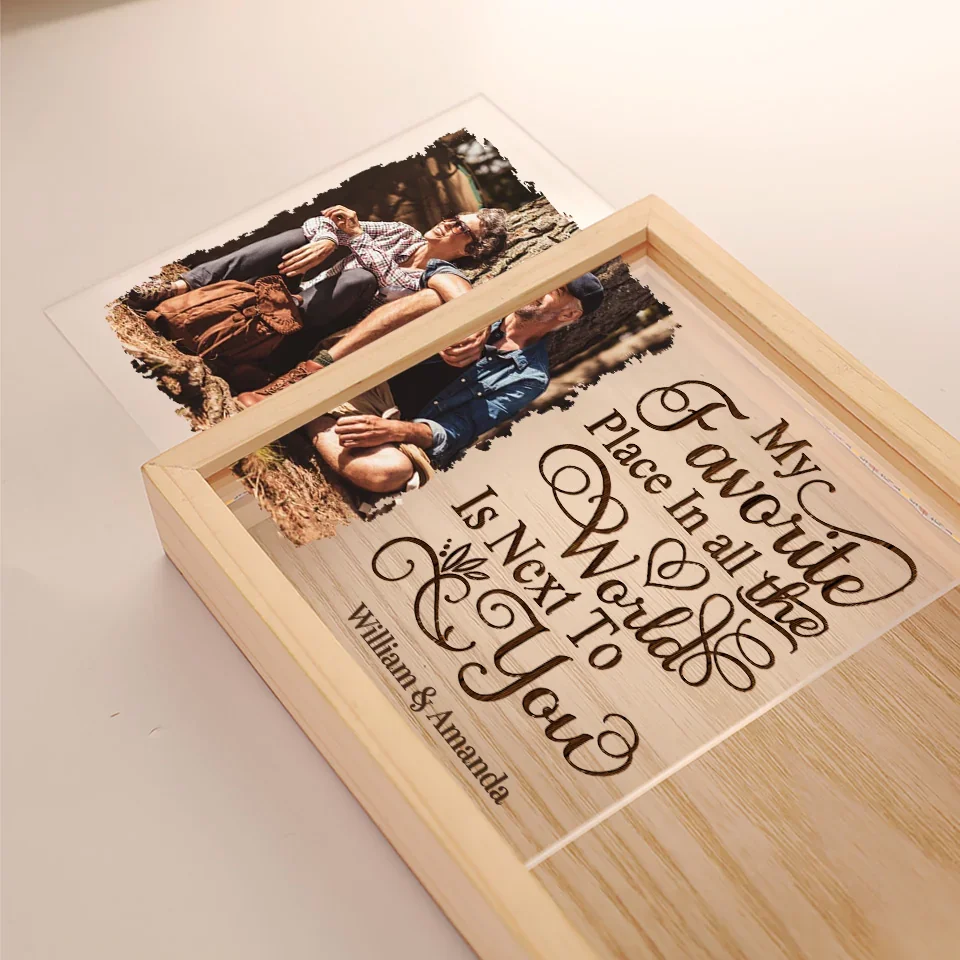 Custom Photo Building A Love Story That Will Last Forever - Couple Personalized Custom Frame Light Box - Gift For Husband Wife, Anniversary - Image 4
