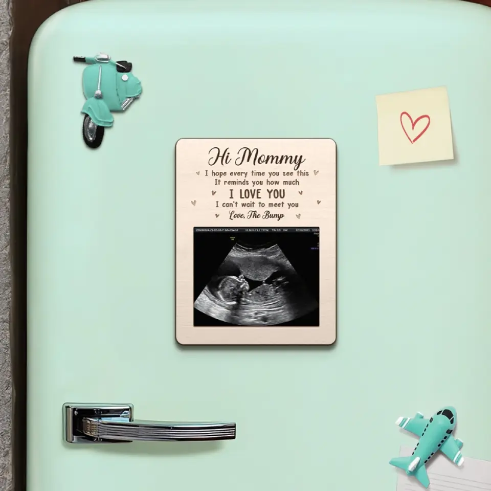 Custom Photo Can't Wait To Meet You - Family Personalized Custom Magnet Photo - Gift For Family Members - Image 3