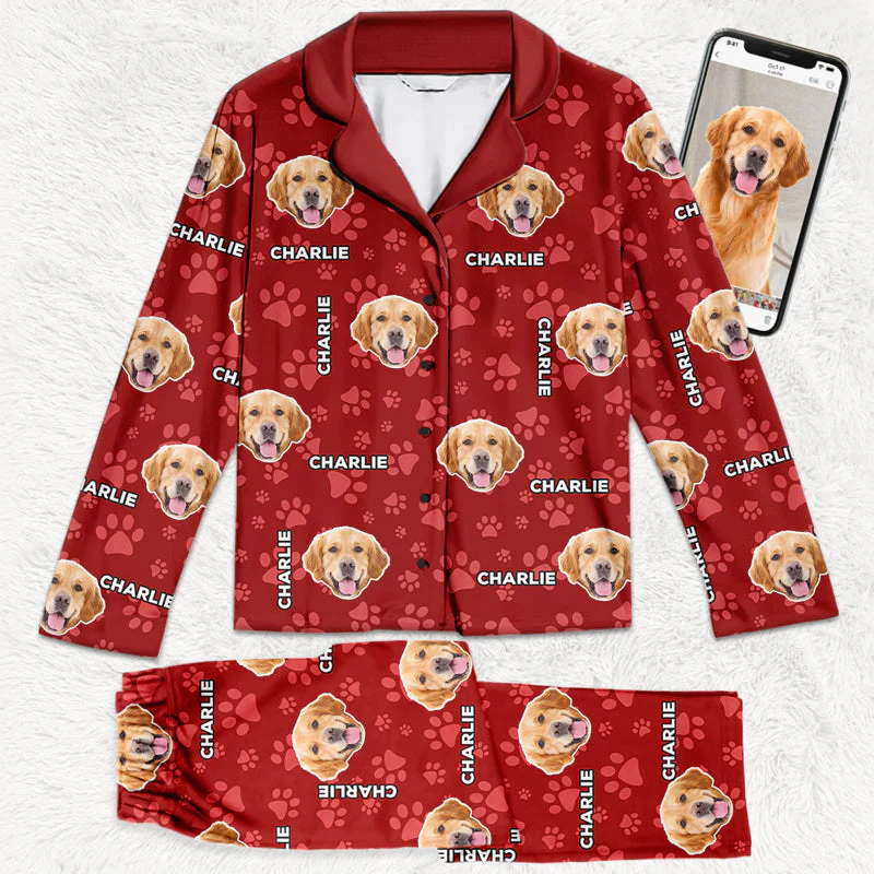Custom Photo Cat Rules The World - Dog & Cat Personalized Custom Face Photo Pajamas - Christmas Gift For Pet Owners, Pet Lovers - Image 2