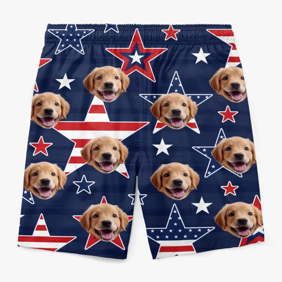 Custom Photo Certified Aquaholic - Dog & Cat Personalized Custom Tropical Hawaiian Aloha Men Beach Shorts - Summer Vacation Gift, Birthday Party Gift For Pet Owners, Pet Lovers - Image 6