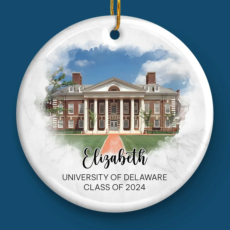 Custom Photo Chase Your Dreams And Make Them A Reality - Family Personalized Custom Ornament - Ceramic Round Shaped - Christmas Gift, Graduation Gift For Family Members, Siblings, Brothers, Sisters - Image 4