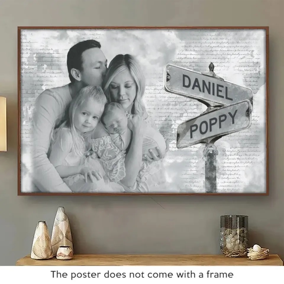Custom Photo Cherish Every Moment - Family Personalized Custom Horizontal Poster - Gift For Family Members - Image 2