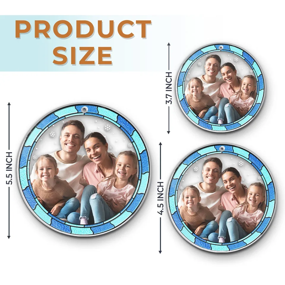 Custom Photo Christmas Is Best Spent With Family - Family Personalized Custom Ornament - Acrylic Custom Shaped - Christmas Gift For Family Members - Image 6
