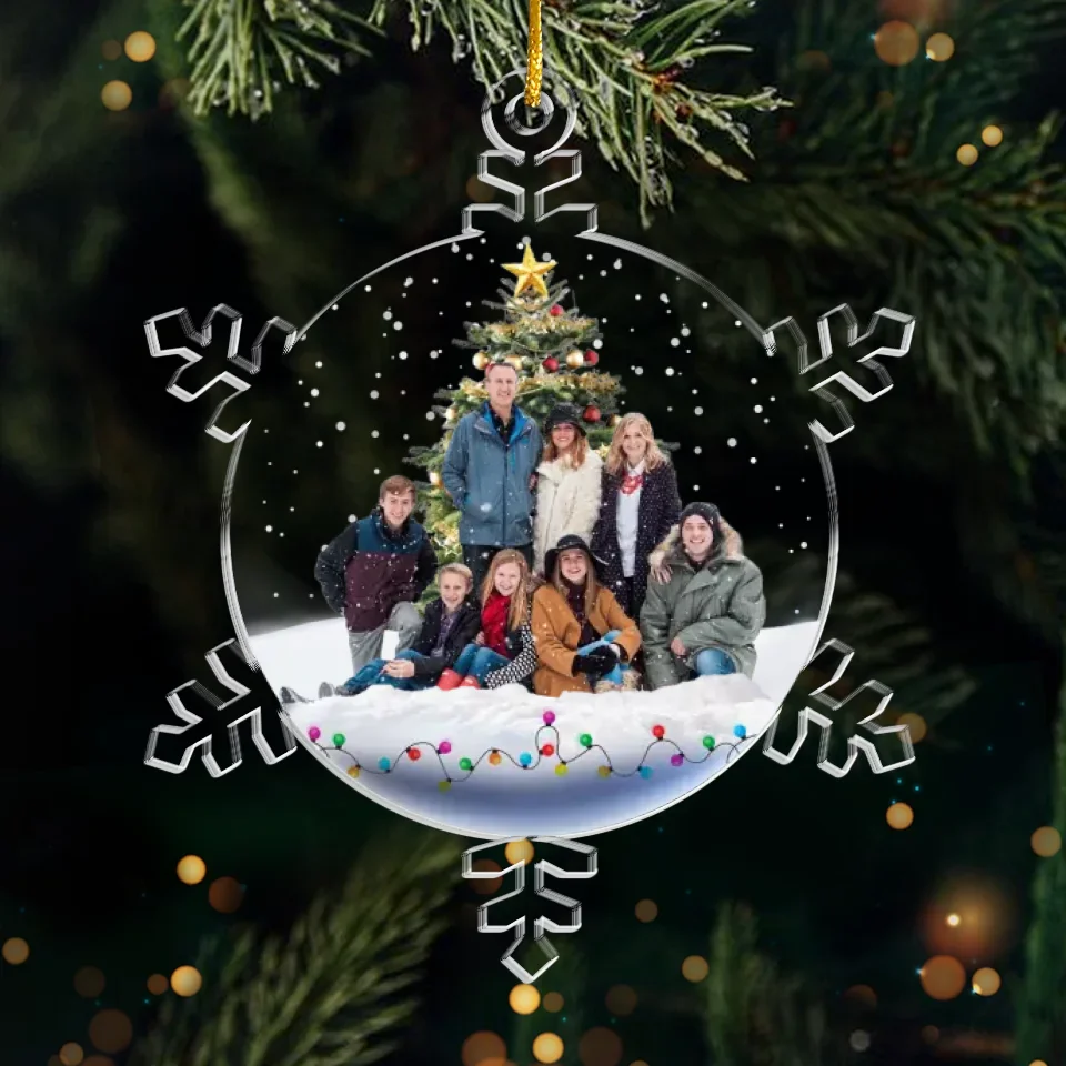 Custom Photo Christmas Magic Is In The Air - Family Personalized Custom Ornament - Acrylic Custom Shaped - Christmas Gift For Family Members - Image 2