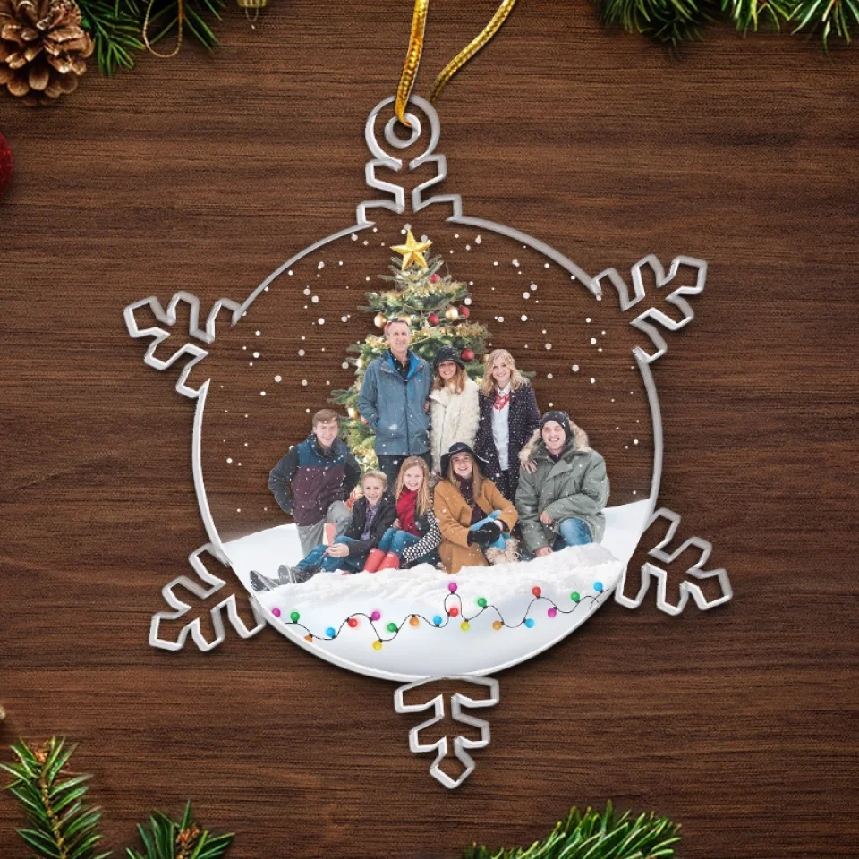 Custom Photo Christmas Magic Is In The Air - Family Personalized Custom Ornament - Acrylic Custom Shaped - Christmas Gift For Family Members - Image 5