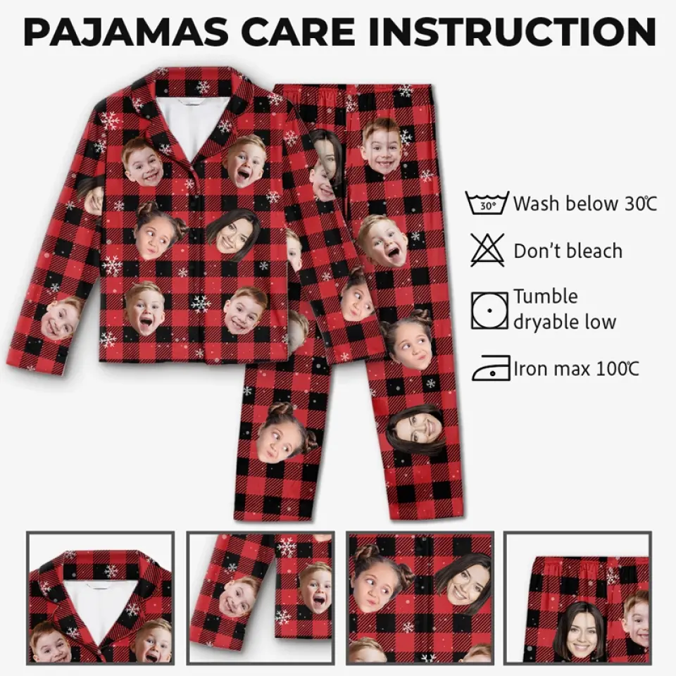 Custom Photo Cozy Up Together This Holiday Season With Personalized Pajamas - Family Personalized Custom Pajamas - Christmas Gift For Family Members - Image 5