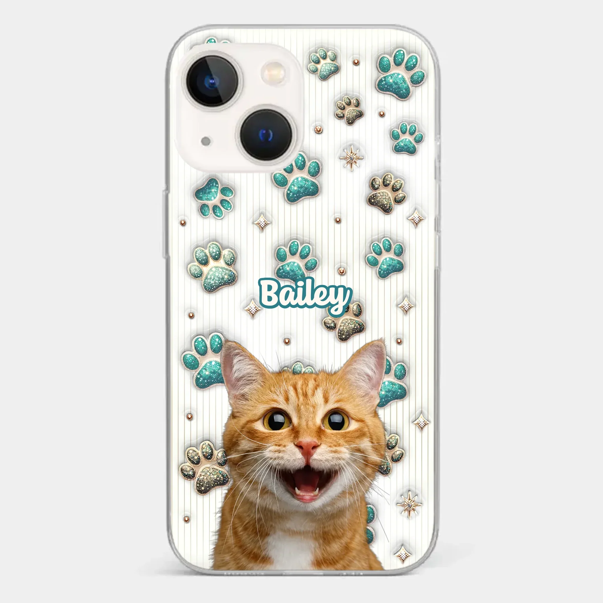 Custom Photo Cuteness Overload In Every Call - Dog & Cat Personalized Custom 3D Inflated Effect Printed Clear Phone Case - Gift For Pet Owners, Pet Lover - Image 13