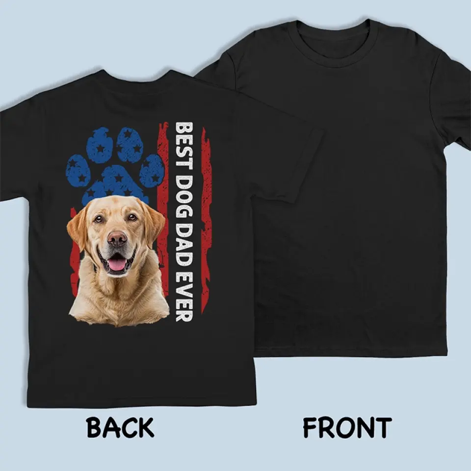 Custom Photo Dog Meet Me Happy - Dog & Cat Personalized Custom Back Printed Unisex T-shirt, Hoodie, Sweatshirt - Gift For Pet Owners, Pet Lovers - Image 3