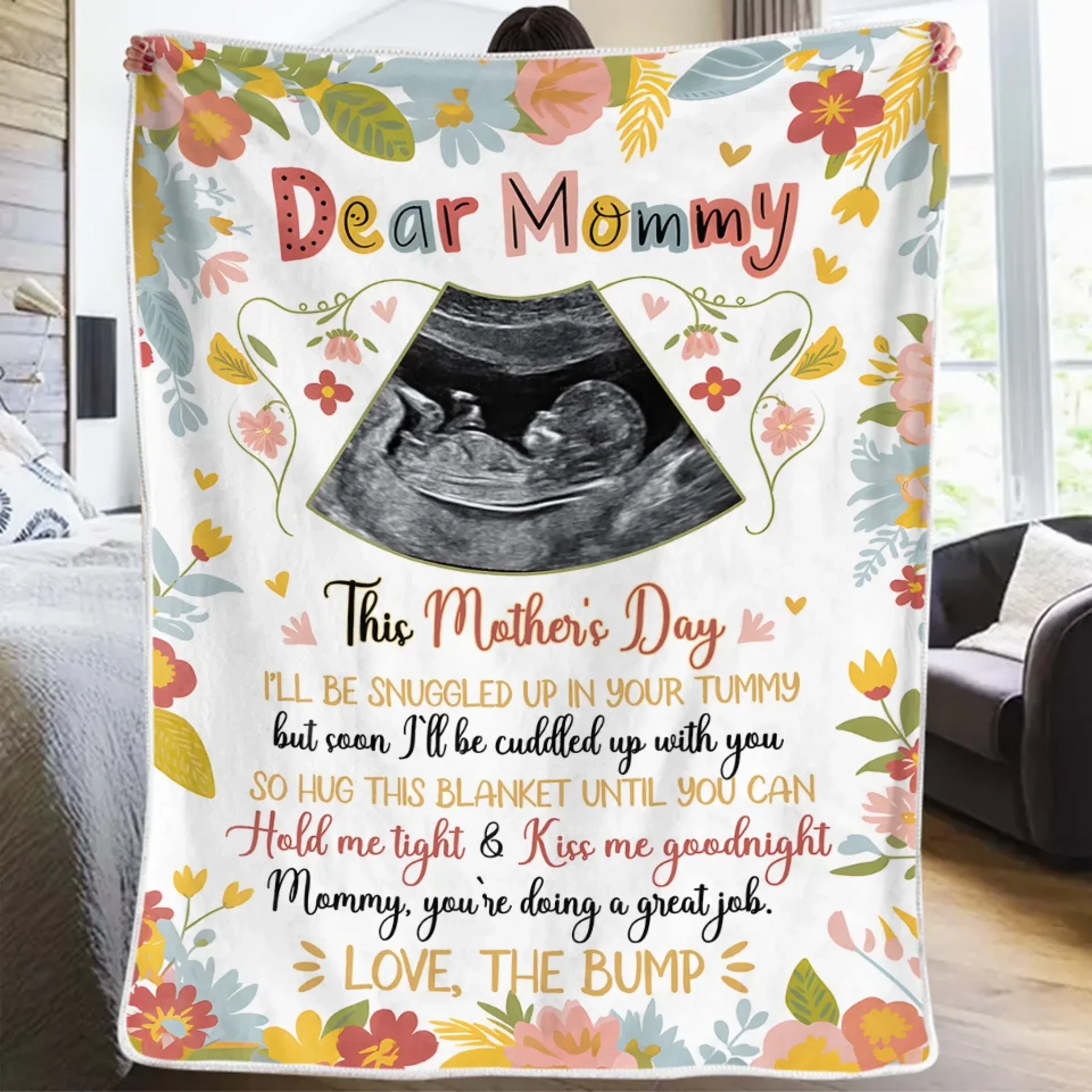 Custom Photo Every Baby Is A Little Miracle - Family Personalized Custom Blanket - Mother's Day, Baby Shower Gift, Gift For First Mom - Image 3