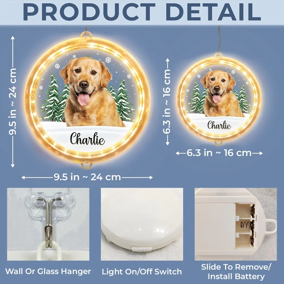 Custom Photo Every Day Is A Holiday With You By My Side - Dog & Cat Personalized Custom LED Pendant Light Ornament - Christmas Gift For Pet Owners, Pet Lovers - Image 6