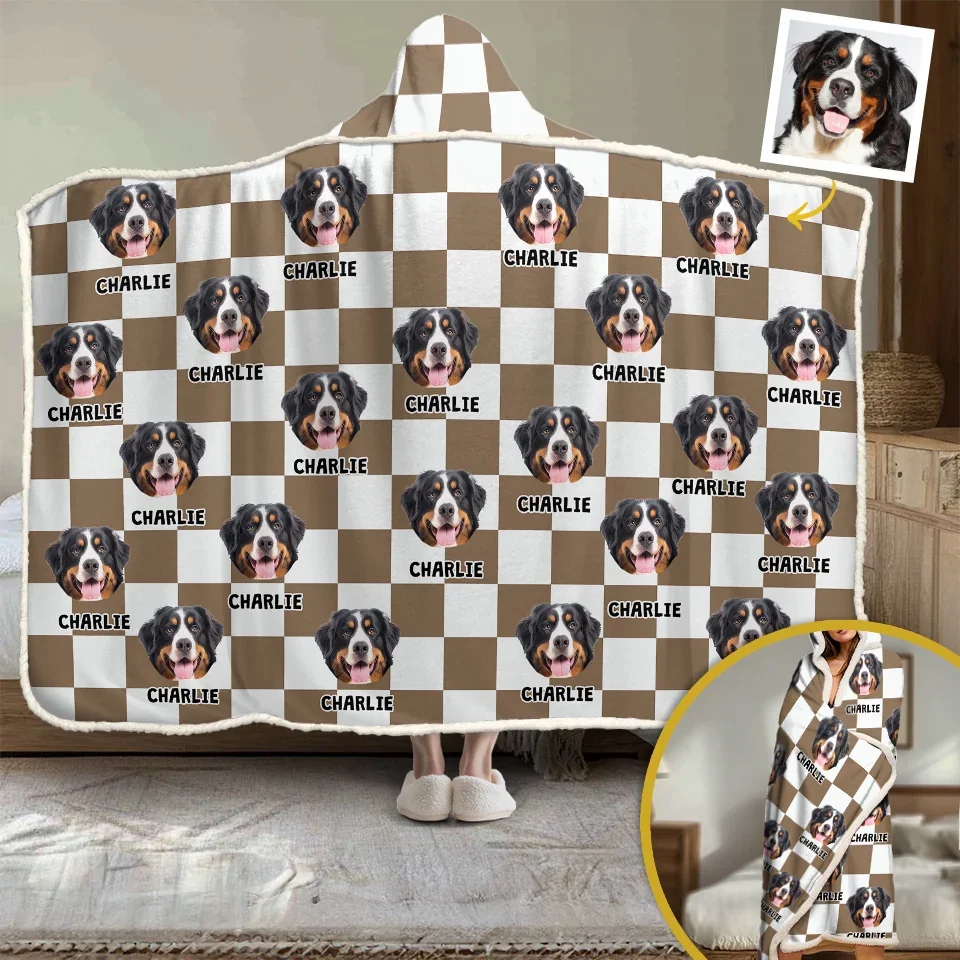 Custom Photo Every Day Is Better With A Wagging Tail - Dog & Cat Personalized Custom Snuggle Blanket, Hoodie Blanket - Christmas Gift For Pet Owners, Pet Lovers