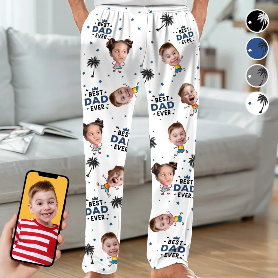 Custom Photo Every Family Needs A Little Comfort And Love - Family Personalized Custom Pajama Pants - Christmas Gift For Dad, Grandpa - Image 2