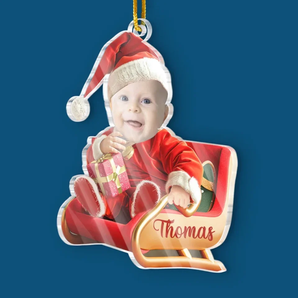 Custom Photo Every Moment With Our Kids Is A Gift Worth Treasuring - Family Personalized Custom Ornament - Acrylic Custom Shaped - Christmas Gift For Baby Kids, Newborn Baby - Image 3
