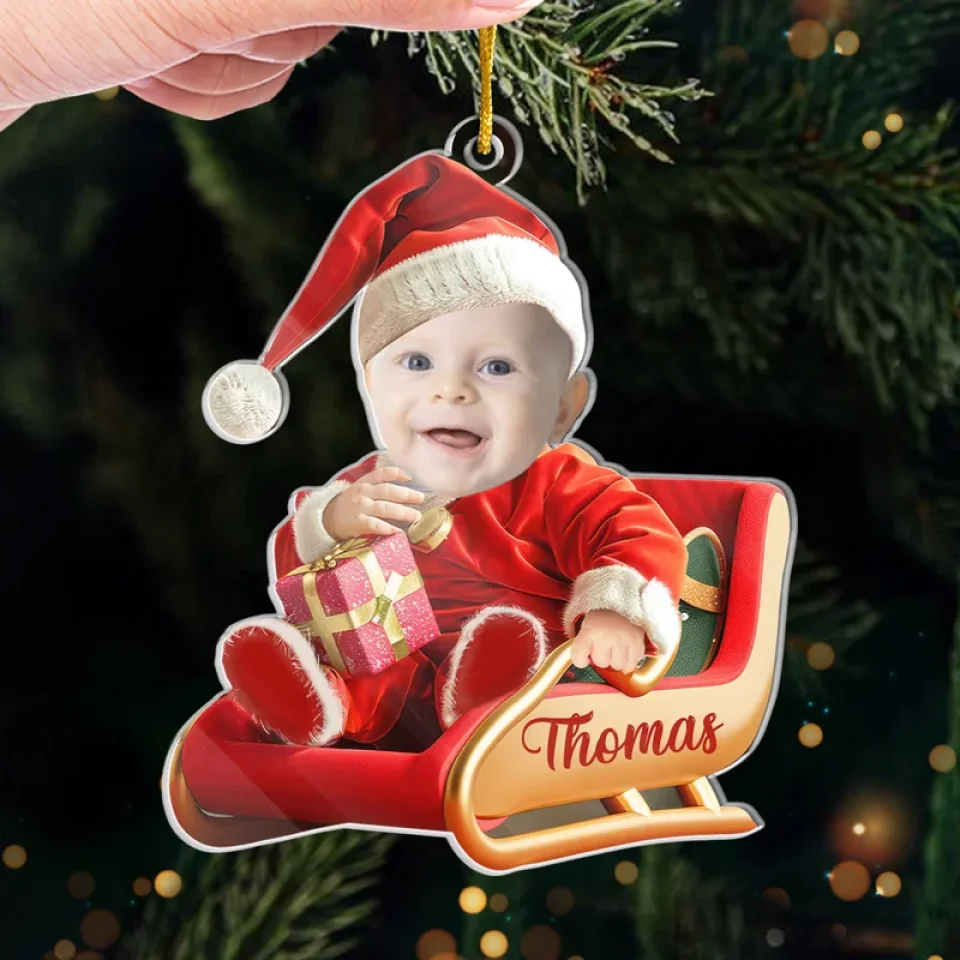 Custom Photo Every Moment With Our Kids Is A Gift Worth Treasuring - Family Personalized Custom Ornament - Acrylic Custom Shaped - Christmas Gift For Baby Kids, Newborn Baby - Image 4
