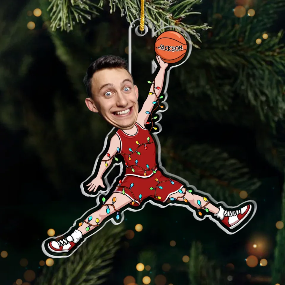 Custom Photo Every Shot Counts - Personalized Custom Ornament - Acrylic Custom Shaped - Christmas Gift For Sport Lovers, Sport Players - Image 2