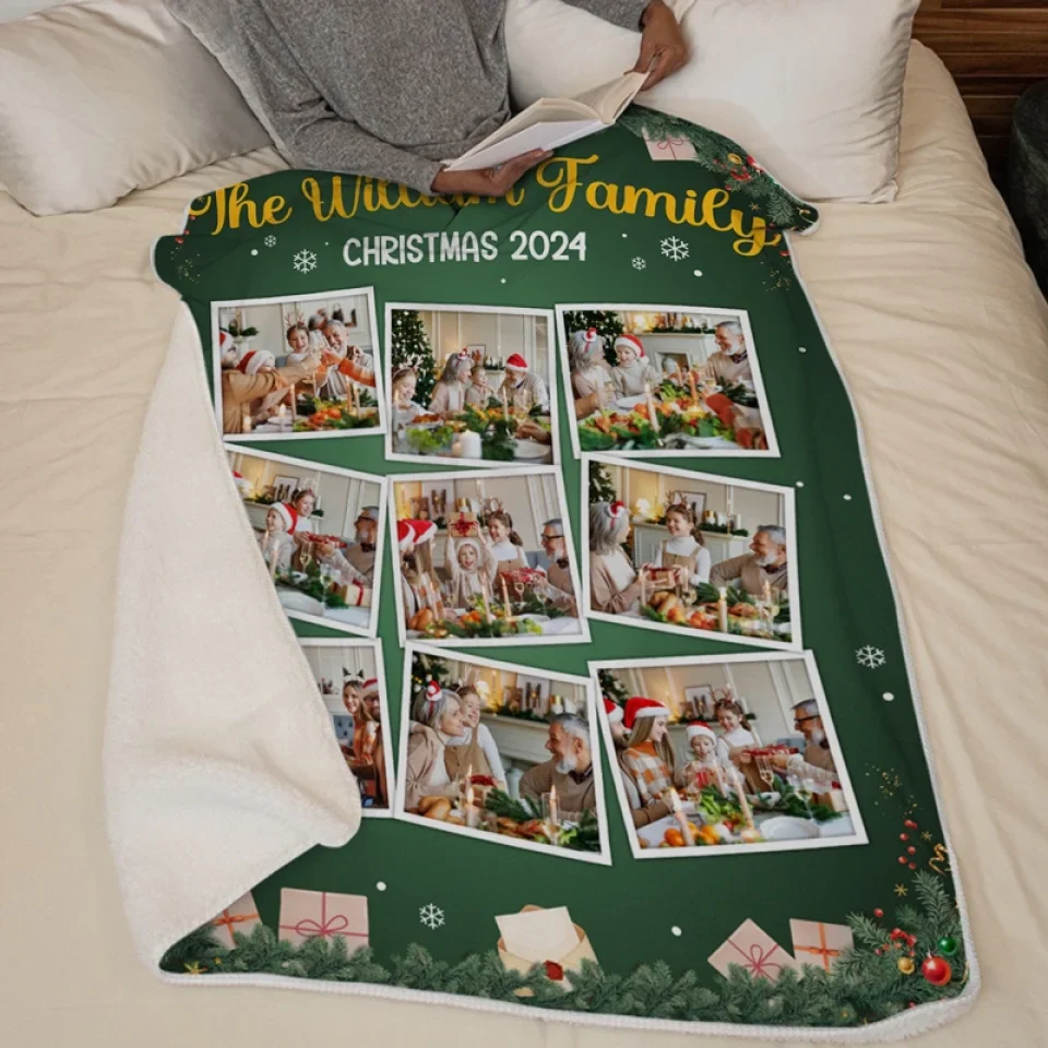 Custom Photo Family Is The Greatest Christmas Gift - Family Personalized Custom Blanket - Christmas Gift For Family Members - Image 5