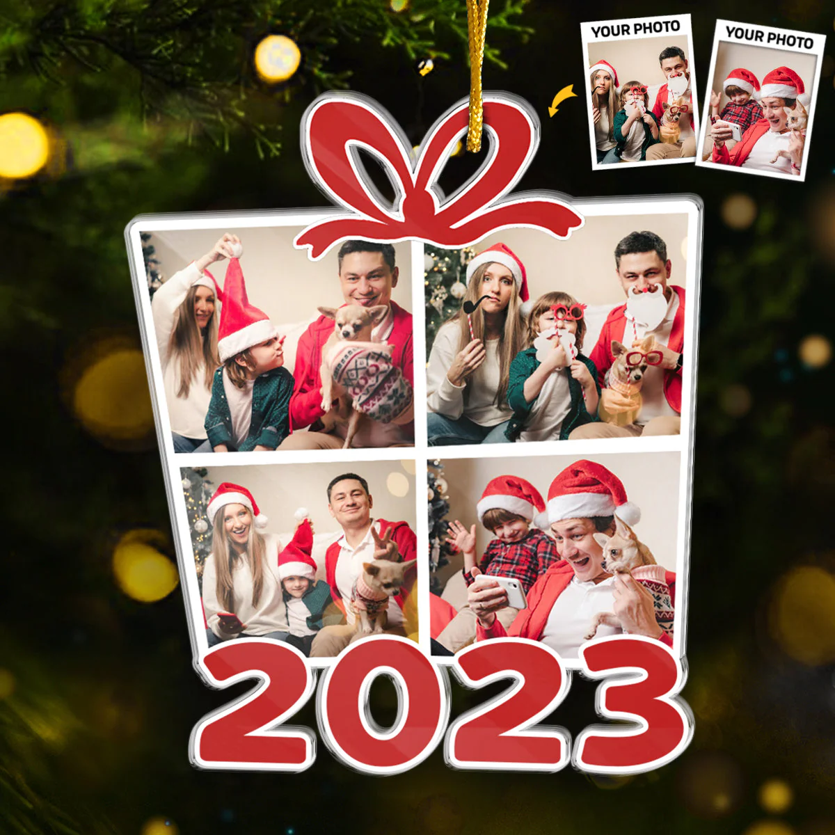 Custom Photo Family Is The Greatest Gift - Family Personalized Custom Ornament - Acrylic Custom Shaped - Christmas Gift For Family Members - Image 2