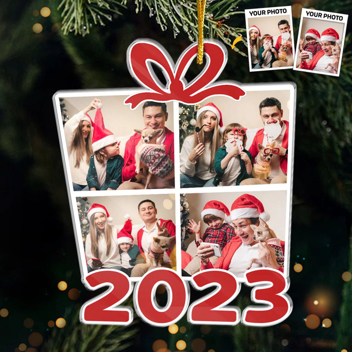 Custom Photo Family Is The Greatest Gift - Family Personalized Custom Ornament - Acrylic Custom Shaped - Christmas Gift For Family Members - Image 3
