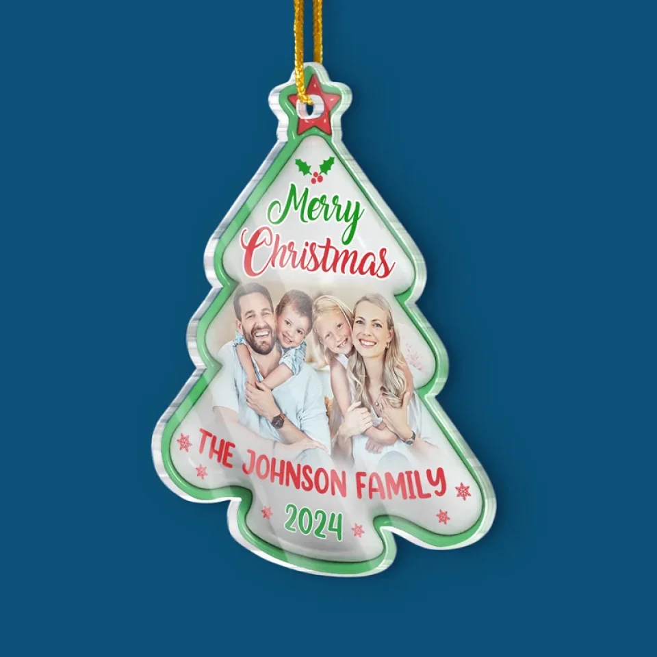Custom Photo Family Is Where Life Begins - Family Personalized Custom 3D Inflated Effect Printed Ornament - Acrylic Custom Shaped - Christmas Gift For Family Members - Image 3