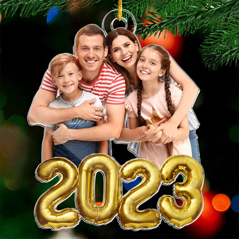 Custom Photo Family Time Is Sacred Time - Family Personalized Custom Ornament - Acrylic Custom Shaped - Christmas Gift For Family Members - Image 2