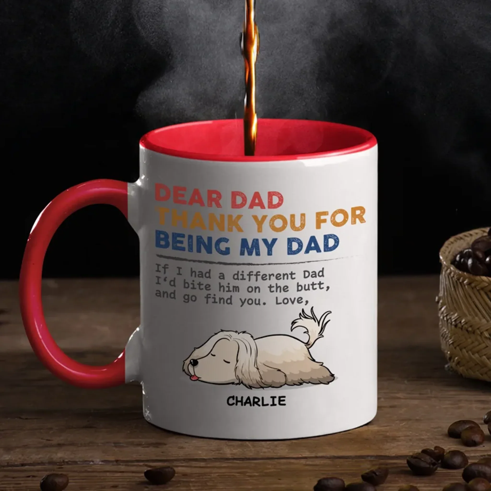 Custom Photo Fluffy, Cute, And Full Of Love - Dog & Cat Personalized Custom Accent Mug - Gift For Pet Owners, Pet Lovers - Image 3