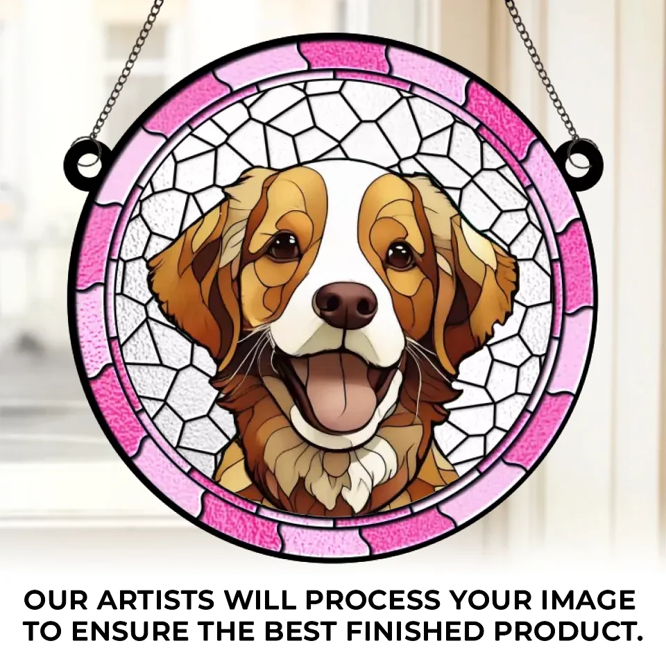 Custom Photo Forever In My Heart - Memorial Personalized Window Hanging Suncatcher - Sympathy Gift For Pet Owners, Pet Lovers - Image 2