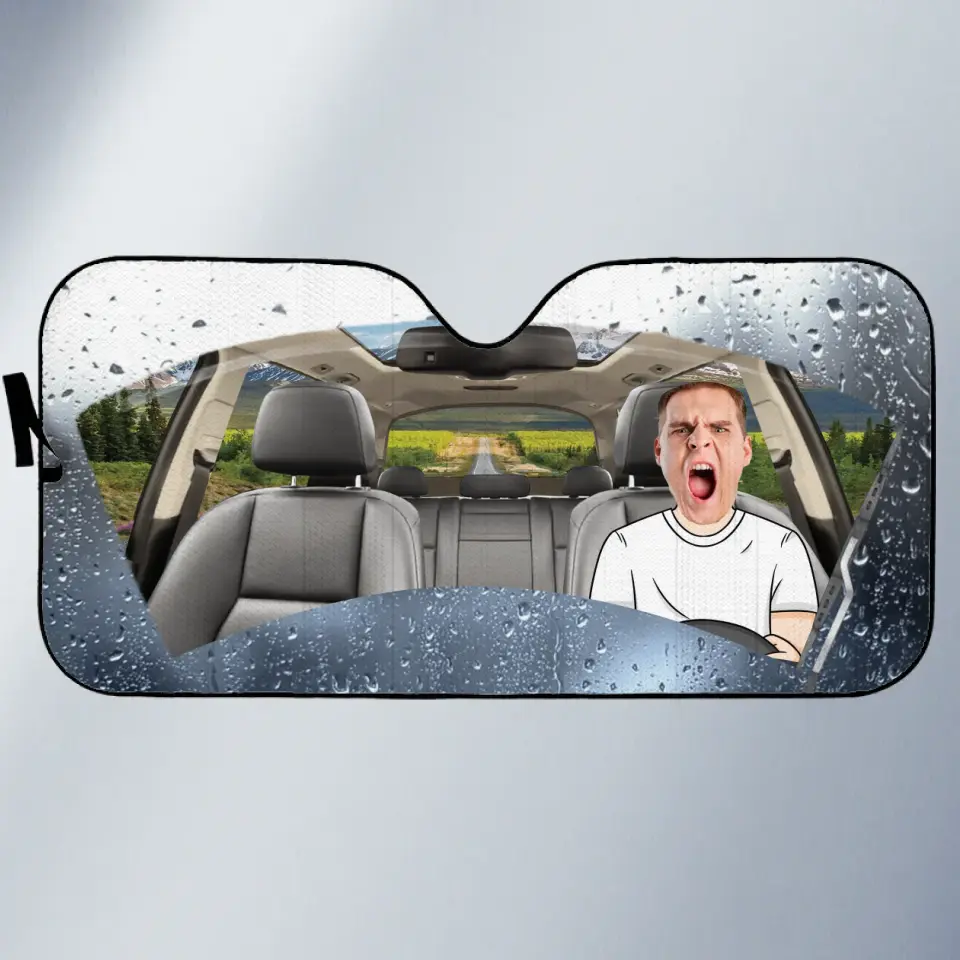 Custom Photo Four Wheels, One Family Bond - Family Personalized Custom Auto Windshield Sunshade, Car Window Protector - Gift For Family Members - Image 2